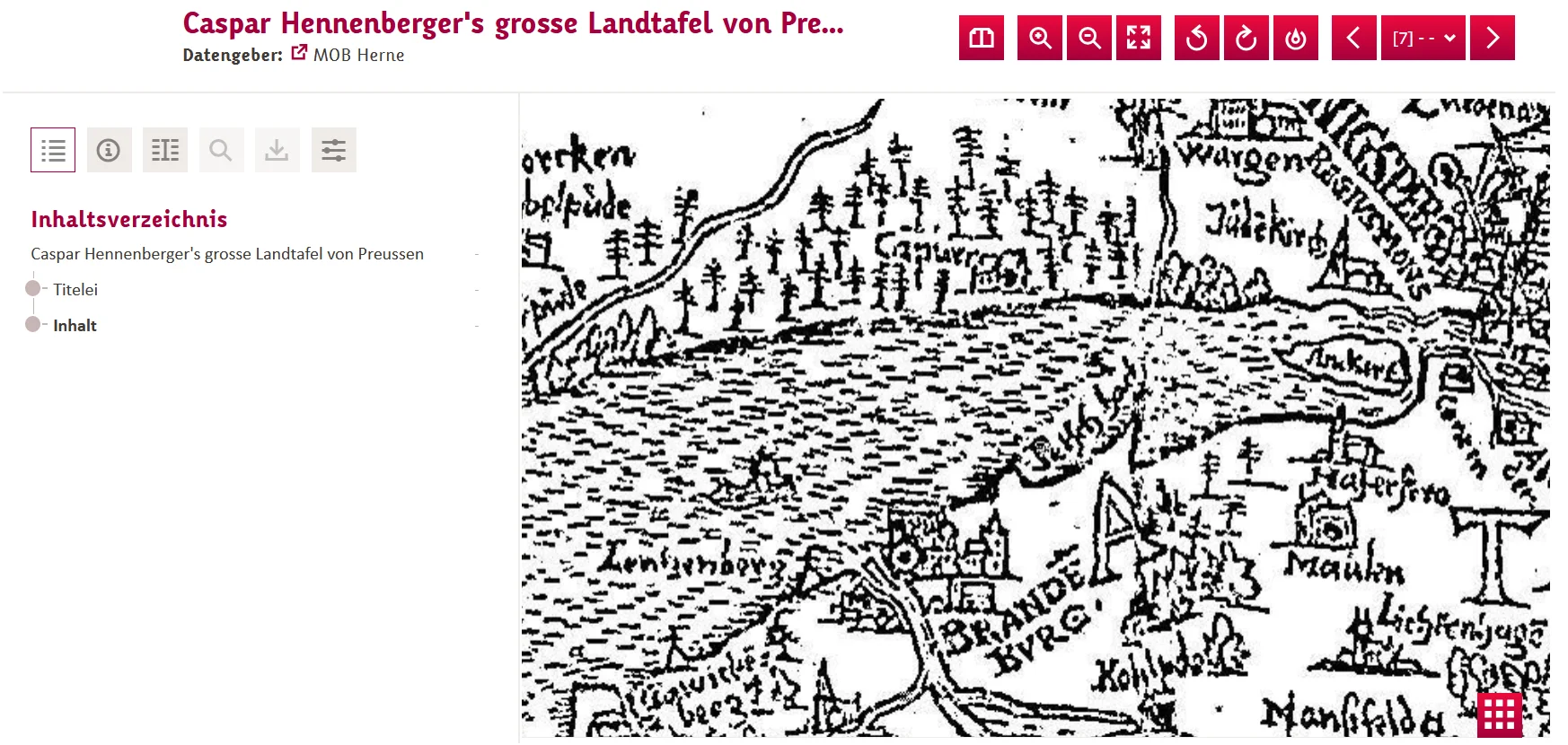 Hennenberger map of the Capurn area