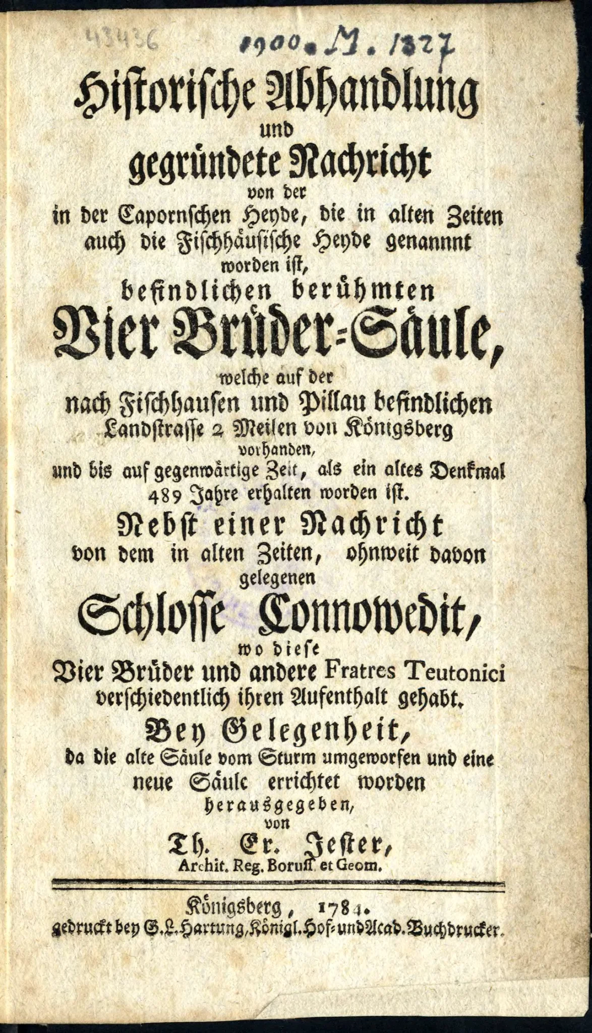 Jester title page