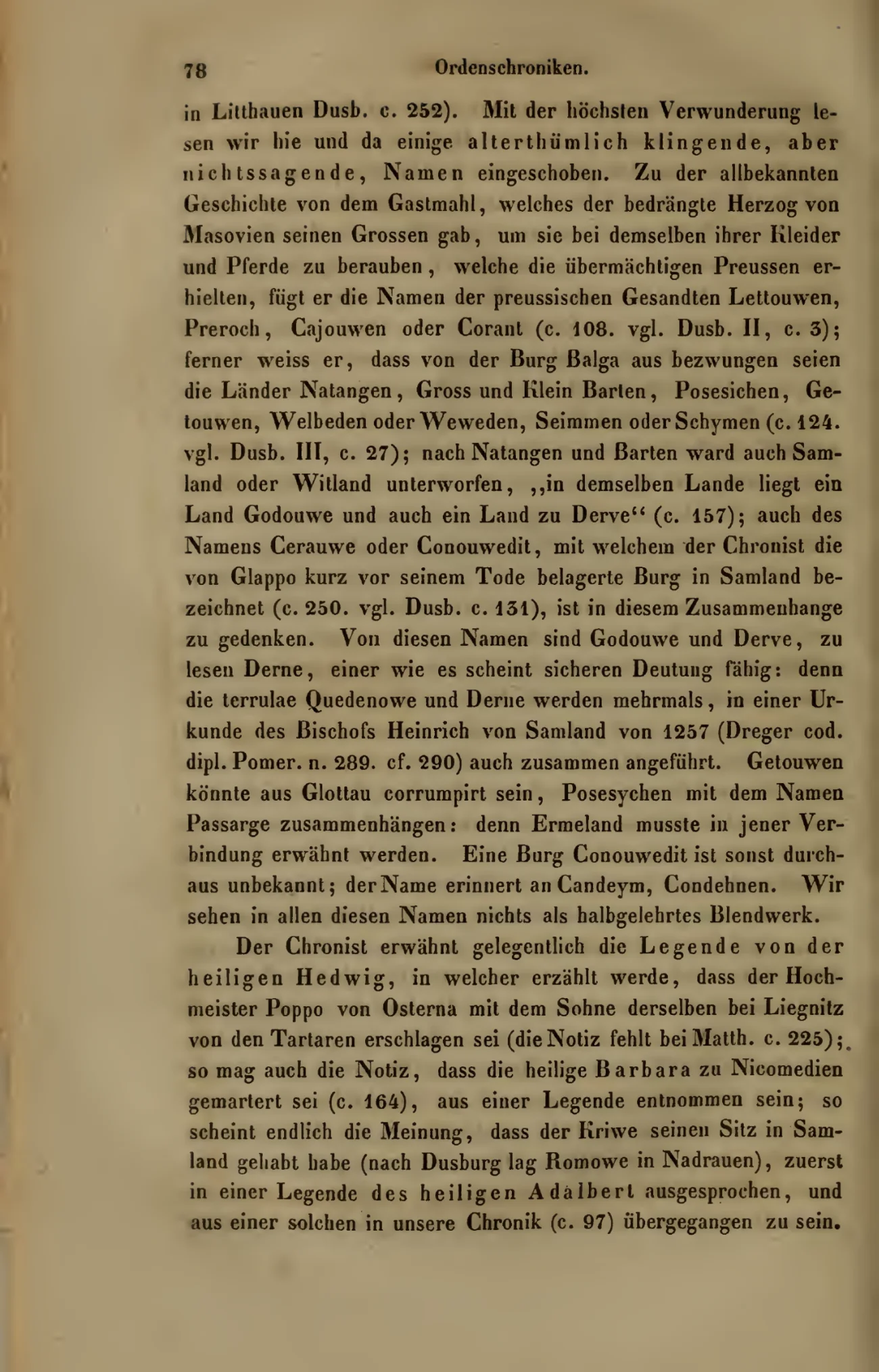 Max Töppen page 78 dismissing Conouwedit and similar names as half-learned fabrication